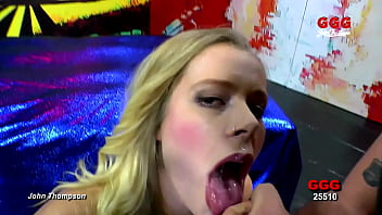 Teaser ggg john thompson beautiful german girl backstage at ggg sperm studio
