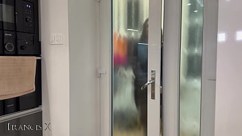 Double penetration for the real estate agent – pussy and ass destroyed during visit