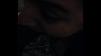 Ebony girlfriend deepthroats then masturbates with vibrator