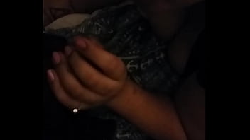 Ebony girlfriend deepthroats then masturbates with vibrator