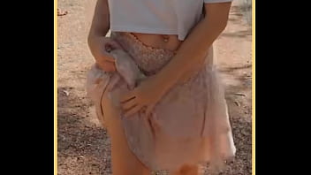 Milf shows her shaved pussy in public Milf shows her shaved pussy in public