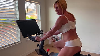 Me getting off the peloton and striping down for you