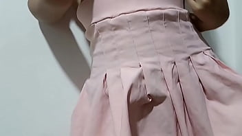 Mostrando mi nuevo outfit de chica tierna