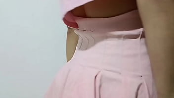 Mostrando mi nuevo outfit de chica tierna