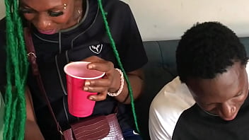 Fat ass bitch got her pussy fucked by two best friends hardcore