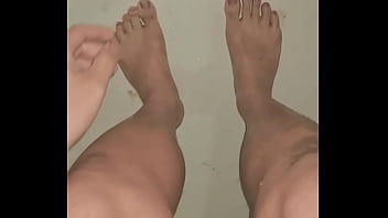 Rando nude bathing and feet fetish