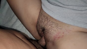 My stepdaughter lets me play with her pussy when we watch tv