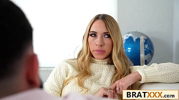 Horny blonde beauty has a goodbye fuck with her adventurous boyfriend