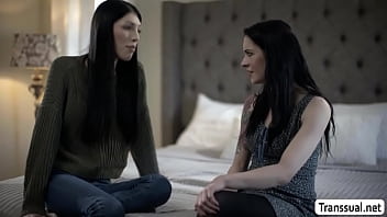 Emo Stepteenand Her Ts Stepmom Are On The Bed Kissing Each Otherafter That She Sucks Stepmoms Hard Shecock Passionately And In Return Her Stepmom Lick Her Pussy First Before She Fucks It So Deep And Hard thumbnail