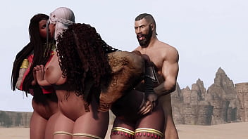 Ebony orgy on the desert for skyrim mmv mod