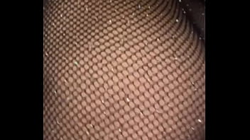 In black lingerie and shiny fishnet bodystrocking claudia bavel