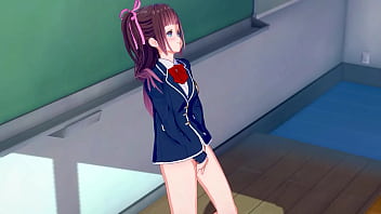 Anime girl fingering in her classroom Anime girl fingering in her classroom