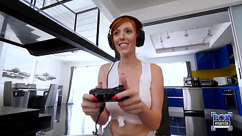 Lauren phillips jerks & milks his cock the hand job queen gets horny