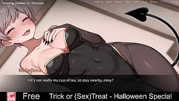 Trick or sex treat halloween special free game itchio visual novel adult anime eroge erotic halloween hentai nsfw porn slice of life