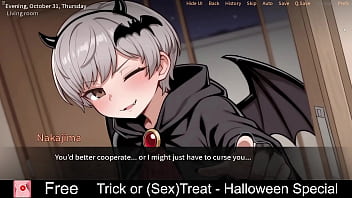 Trick or sex treat halloween special free game itchio visual novel adult anime eroge erotic halloween hentai nsfw porn slice of life
