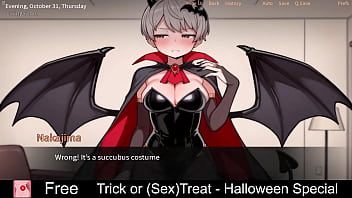 Trick or sex treat halloween special free game itchio visual novel adult anime eroge erotic halloween hentai nsfw porn slice of life