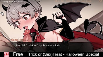 Trick or sex treat halloween special free game itchio visual novel adult anime eroge erotic halloween hentai nsfw porn slice of life