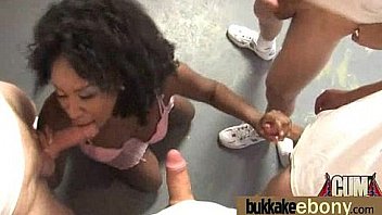 Black pornstar debut bukkake 5