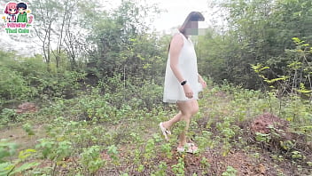 สาวไทยแวะป่าข้างทางเดินเล่นก่อนเล่นหีตัวเอง เสียงไทย