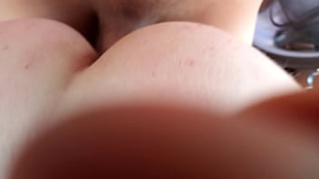 Cumming all over her pussy