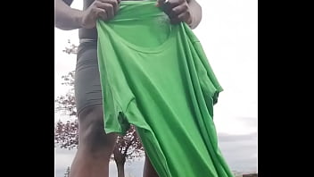 Taking an exercise routine i learned indoors and privately practicing it outdoors 2