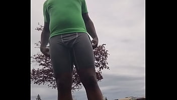 Taking an exercise routine i learned indoors and privately practicing it outdoors 2