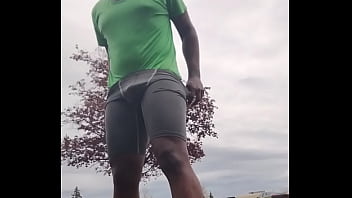 Taking an exercise routine i learned indoors and privately practicing it outdoors 2 Taking an exercise routine i learned indoors and privately practicing it outdoors 2