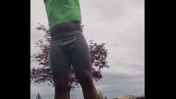 Taking an exercise routine i learned indoors and privately practicing it outdoors 2