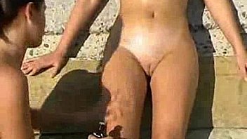 2 teens at the beach