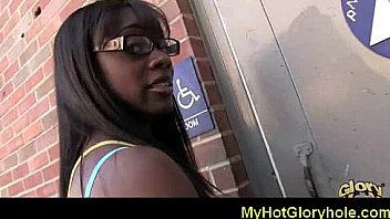 Amazing dick blowjob through a gloryhole 2