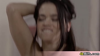 She just got hew new pink toy but still needs my cock