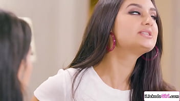 Big tits eliza ibarra is not buying gina valentinas alibi that she did not fuck their boss because shes strips then licks her hairy pussy