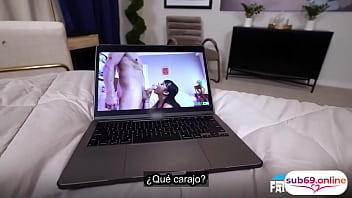 My stepsister is a porn star and my stepmom wants to fuck me when she watches her videos