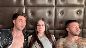 My stepbrother asks me to have a threesome with his girlfriend to try new experiences but it goes wrong