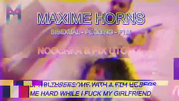 Double pénétration de plaisir je glisse entre leurs deux chattes en feu pixutopix et noochka2 me supplient de l