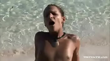 Regina and sabrina sweet two lesbians licking pussy in salt water sea