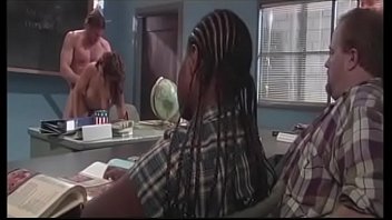 Teacher ass fucks his hot brunette student in front of the whole class Teacher ass fucks his hot brunette student in front of the whole class