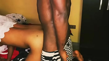 Long black cock stretch petite babe tiny pussy