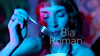 Sexy feet crushing cup noodles