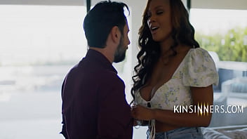 Curvy ebony sis in law august skye