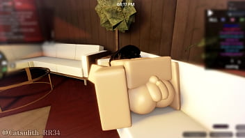 Hot elf gets fucked around the sauna pt 3