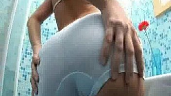 Teen takes her time in the bathroom