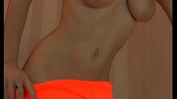 Horny blonde touching herself live