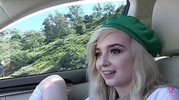 Lexi lore a slutty cake vendor attracts her clientele by her adeptness in blowjob techniques