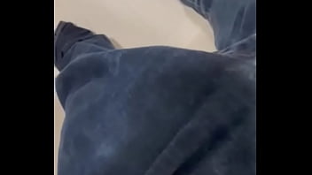 Pissing in jeans in the shower