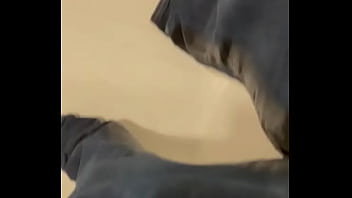 Pissing in jeans in the shower