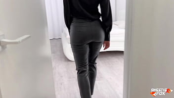 Babe sucks sweetly lets hard fuck herself and cum on pussy