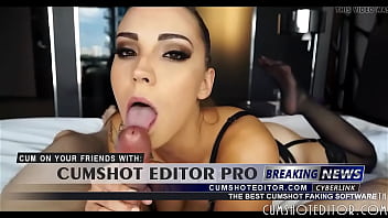 Young brunette loves licking cock