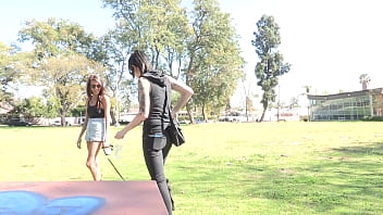 Divine babes eating pussies and fucking with a dildo