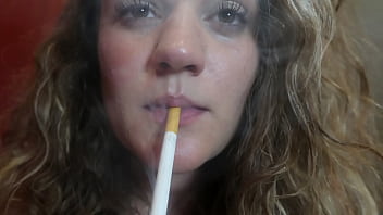 Blonde teen does a nice suck to a toy while smokes Blonde teen does a nice suck to a toy while smokes